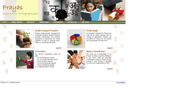 Desktop Screenshot of prayas.com